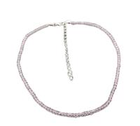 SLCHJX 2021 New Simple Black Beads Crystal Choker Necklace For Women Gold Silver Color Female Short Clavicle Chian Collar Jewel