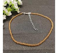 SLCHJX 2021 New Simple Black Beads Crystal Choker Necklace For Women Gold Silver Color Female Short Clavicle Chian Collar Jewel