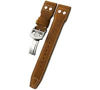SLCHJX 20mm 21mm 22mm Rivet Calfskin Watch Band Fit For IWC Watch Big IW5009 SPITFIRE IW3777 Le Petit Prince Mark Strap