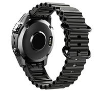 SLCHJX 22mm 26mm Ocean Silicone Wristband Strap For Approach S62 Fenix5x 5Plus Fenix 6x 6 6Pro Fenix7x 7 Watch Band Intinct1 2 Quick Fit Bracelet D2 Watchbands