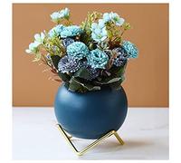 SLCHJX Artificial Flowers Creative Fake Flower Simulation Flower Living Room Decoration Vase Decoration Office Dining Table Setting Flower Shooting Scene Arrangement Fake Flowers,A