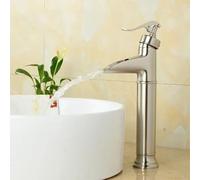 SLCHJX Basin Faucets Brass Waterfall Bathroom Vessel Sink Faucet Single Handle Deck Wash Water Taps SLT8052G
