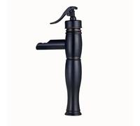 SLCHJX Basin Faucets Brass Waterfall Bathroom Vessel Sink Faucet Single Handle Deck Wash Water Taps SLT8052G