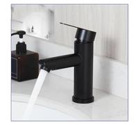 SLCHJX Black Wash Basin Short Faucet Bathroom Faucet Basin Sink Tap Solid Brass Deck Mount 1 Handle Vessel Sink Tap Mixer Faucet,Kitchen faucets