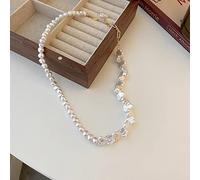 SLCHJX Elegant Irregular Baroque Pearl Necklace for Women Love Heart Geometric Pearls Beaded Chokers Necklaces Birthday Gifts