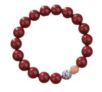 SLCHJX Feng Shui Pixiu Cinnabar Bracelet for Men and Women Lucky Red Rope Amulet 2025 Good Luck Charm Spiritual Gift Cinnabar for Men and Women Positive Energy Amulet