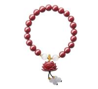 SLCHJX Feng Shui Pixiu Cinnabar Bracelet for Men and Women Lucky Red Rope Amulet 2025 Good Luck Charm Spiritual Gift Cinnabar for Men and Women Positive Energy Amulet
