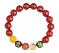 SLCHJX Feng Shui Pixiu Cinnabar Bracelet for Men and Women Lucky Red Rope Amulet 2025 Good Luck Charm Spiritual Gift Cinnabar for Men and Women Positive Energy Amulet
