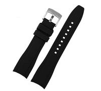 SLCHJX For Longine Citizen BN0193 curved interface silicone watchband strap 19mm 20mm 22mm 21 Man Soft Bracelet accessories