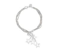 SLCHJX Girls' jewelry Five Line Chain Star Inspirational Relationship Bracelet Students Couples Sweet Stylish Hollow Design Present for Friends and Loved Ones accessories