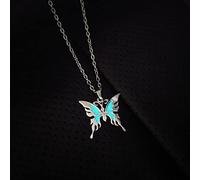 SLCHJX Glow in the Dark Necklace for women vintage Fluorescence heart Necklace Pendant Jewelry floating Charm Gifts-3 hearts