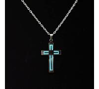 SLCHJX Glow in the Dark Necklace for women vintage Fluorescence heart Necklace Pendant Jewelry floating Charm Gifts-3 hearts