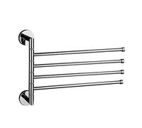 SLCHJX Gold Towel Rack Swivel Towel Bar & Hand Towel Holder Copper Bathroom Accessories Multi-Function Folding Shelf Space-Saving Towel Rail for Modern Bathrooms