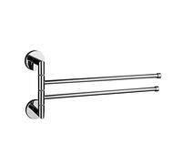 SLCHJX Gold Towel Rack Swivel Towel Bar & Hand Towel Holder Copper Bathroom Accessories Multi-Function Folding Shelf Space-Saving Towel Rail for Modern Bathrooms