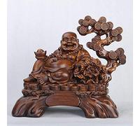 SLCHJX Home Decoration Statues Art Resin Ornament, Modern Office Desktop Plutus Crafts Home Living Room Commercial Gifts Front Buddha Sculpture Decoration1 Artwork-red 15.7inch Novelty Gift Ornaments