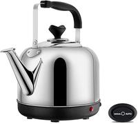 SLCHJX Kettles, Brushed Stainless Steel Kettles for Boiling Water, Tea Kettle, Water Boiler & Heater, Whistle Kettle, Double Gear, Fast Boil, Auto-Off & Boil-Dry Protection,4L/8L Elegant