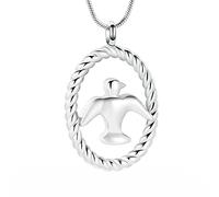 SLCHJX Peace Dove Cremation Jewelry Urn Necklace Memorial Ashes Stainless Steel Women and Men Pigeon of Pendants Keepsake Gifts