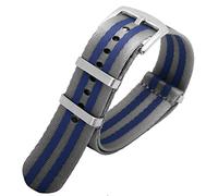 SLCHJX Premium Quality 20mm 22mm Seatbelt Watch Band Nylon Strap For Seiko Mido 007 James Bond Military Striped Replacement Men Watch