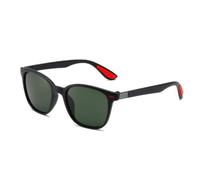 SLCHJX Retro Rice Nails Sunglasses Colorful Mercury Sunglasses Men's Black Versatile Outdoor Driving Glasses