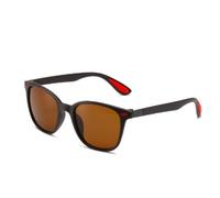 SLCHJX Retro Rice Nails Sunglasses Colorful Mercury Sunglasses Men's Black Versatile Outdoor Driving Glasses