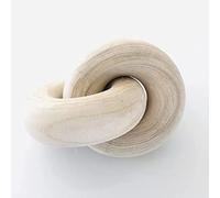 SLCHJX Rool Coffee Table Decor Book Shelf Decor Accents Home Decor Console Table Decorative Items Living Room Wood Knot Decor Chain Link Decorations Beige