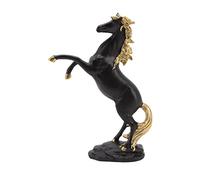 SLCHJX Standing Horse Resin Statue, Resin Standing Fighting Horse Sculpture Animal Ornament Decorative Sculpture for Home Office Coffee Shops Restaurant Decoration