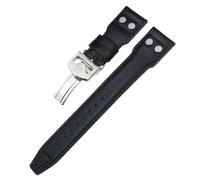 SLCHJX Thick Real Leather Calfskin Watchband 20mm 21mm 22mm For IWC Big PILOT Spitfire TOP GUN IW5009 IW3777 Rivets Cowhide Watch Strap Tool