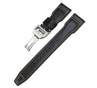 SLCHJX Thick Real Leather Calfskin Watchband 20mm 21mm 22mm For IWC Big PILOT Spitfire TOP GUN IW5009 IW3777 Rivets Cowhide Watch Strap Tool