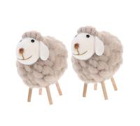 SLCHJX Wall lamp 2sets Ornament Baubles Mini Xmas Tree Cookie Mold Fake Snow Ornaments Wool Felt Sheep Ornament Home Decor Room Decor Decorations Living Room Christmas Balls Wood 2pcs*2 Bracket Light