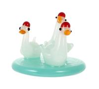 SLCHJX Wall lamp Glass Ornaments Swan Decor Home Room Decorations Dragonfly Galaxy Animal Duck Swan Figure Purple Decor Swan Ornament Window Tint Pit Car Dashboard Decorations Fake Bird Bracket Light