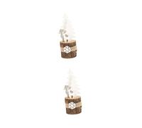 SLCHJX Wall lamp Wooden Pile Ornaments Kitchen Scrubber Holiday Tags Holders Smile The Elk Christmas Tree Ceiling Cake Bracket Straw Dispenser Toppers Flip Christmas Tree Figurine Small Bracket Light