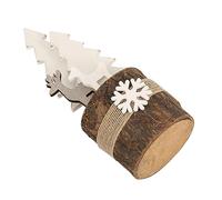 SLCHJX Wall lamp Wooden Pile Ornaments Kitchen Scrubber Holiday Tags Holders Smile The Elk Christmas Tree Ceiling Cake Bracket Straw Dispenser Toppers Flip Christmas Tree Figurine Small Bracket Light