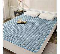 SLDAGe Blue Summer Sleeping Mat, Lightweight Breathable Ice Cold Pad, Foldable Thin Air Conditioning Mat for Sleeping Night Sweats to Keep Cool in The Heat,200x220cm