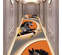 SLDAGe Extra Long Runner Rugs for Hallway, 3d Horse Pattern Kitchen Rug Non Slip Laundry Room Rugs, Washable Runner Rug for Bedroom Entryway Laundry Room Kitchen,120x120cm/47x47 in