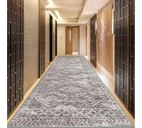 SLDAGe Hallway Runner Rug Non-Slip Carpet for Hallways Kitchen Living Room No Shedding Washable Lightweight Long Runners Rug Grey,1X7M