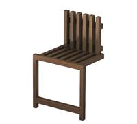 SLDAGe Wooden Entryway Chair with Supporting Legs, Hidden Footstool