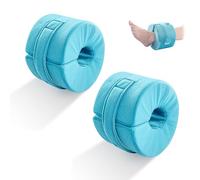 SLDHFE 2 PCS Foot Support Pillow, Ankle Foam Cushion with Zipper Removable Cover, Wedge Heel Elevation Pillow for Foot Pressure, Bed Sore Ulcer, Feet Leg Rest and Leg Rest Post Surgery (Green)