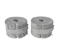 SLDHFE 2 PCS Foot Support Pillow, Ankle Foam Cushion with Zipper Removable Cover, Wedge Heel Elevation Pillow for Foot Pressure, Bed Sore Ulcer, Feet Leg Rest and Leg Rest Post Surgery (Grey)