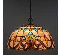 -Sle Baroque Chlier, Stained s E27 nt Light Fixture for Living Room, Bedroom, Dining Room, Hallway - 40cm x 30cm x 16cm
