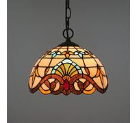 -Sle Baroque Chliers, Stained s E27 nt Light Fixtures for Living Room, Bedroom, Dining Room, Hallway - 40cm x 30cm, 16cm Height