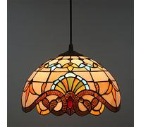 -Sle Baroque Chliers, Stained s E27 nt Light Fixtures for Living Room, Bedroom, Dining Room & Hallway, 40cm x 30cm x 16cm