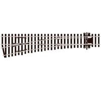 SLE196 Peco Medium Radius Turnout Left Hand Electrofrog Code 75