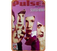 Sleater Kinney - 2000 poster June Pulse Tower Music Retro Metal Tin Vintage Sign 12 X 8 Inch Wall Decor