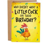 Sleazy Greetings Funny Birthday Card for Him Her - Funny Cards for Women Men - Happy Birthday Card for Husband Wife (Who Doesn't Want A Little)