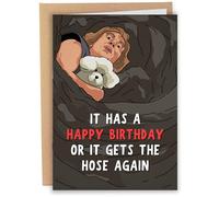 Sleazy Greetings Funny Birthday Card For Men Women Him Her | Buffalo Bill Get's The Hose Again Card