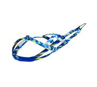 Sled Dog Chest and Back Harness, Suitable for Medium and Large Dogs, Husky Alaskan Snowboard Leash Traction Rope, Dog Weight Pulling Safety Belt (Blue, M)