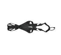 Sled Dog Pulling Car Leash Waterproof Night Reflective Dog Chest Harness Big Large Dog Weighted Rally Vest Pet Training Supplies for Sledding, Hiking(Black,Chest 95 to 115cm)