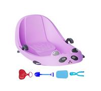 Sled - Ergonomic Family-Friendly,Sled with Built-in Brake,for Children Boys Children Cold Weather Snowy Hills Park Backyard Playground
