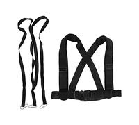 Sled Harness Tire Pulling Strap, Resistance Strength Training Shoulder Strap Fitness Equipment, Padded Nylon Sled Pulling Harness Vest for Football Players, Runners and Team Sports