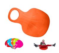 Sled SnowBoard, Plastic Snow Sledge with Handle, Outdoor Winter Toys Skiing Boards, Lightweight Snowboard Sled, Snowboard for Children Play on Ice, Snowy, Grass and Sand (Orange)